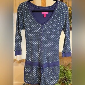 Victoria’s Secret Cotton Waffle Romper Pajamas size Large